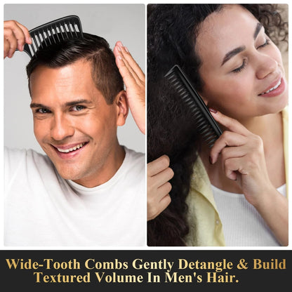 HEYMKGO Barber Comb,14PCS Hair Cutting Comb Set, Professional Salon BLACK