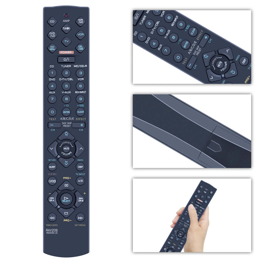 RAV206 V694090 US For Yamaha AV Receiver Remote Control HTR-5450 YHT-34