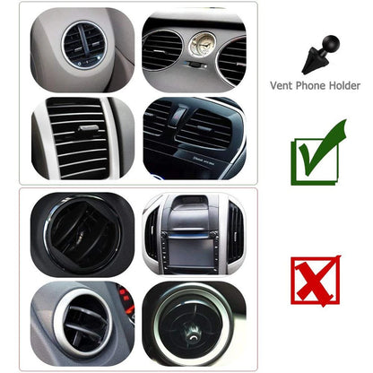Vansky Car Phone Holder Mount, 3-in-1 Universal Cell 3 in 1 Black