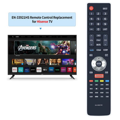 EN-33921HS Remote Control For Hisense LED HDTV TV 42T710DW 46T710DW 55T710DW