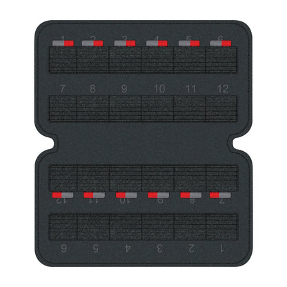24-Slot Game TF Card Holder Storage Bag Case Cartridge Organizer for Steam Deck