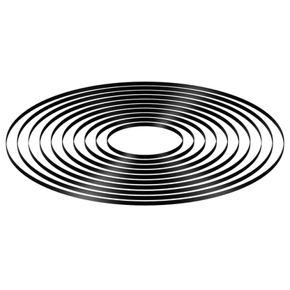 10pcs Turntable Belt Different Specifications Rubber Replace Accessories Black