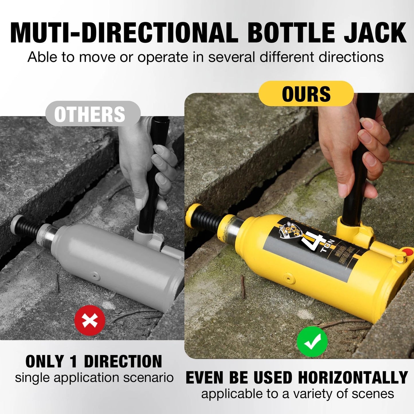 YELLOW JACKET 4 Ton Muti-Directional Welded 4 ton muti-directional, yellow