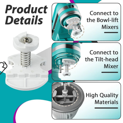 Ice Cream Maker Attachment Fits for KitchenAid 4.5 & 5QT & 6QT 1pcs, White