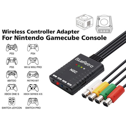 Wireless Controllers Adapter For NGC GameCube Supports 4 Bluetooth Compatible F