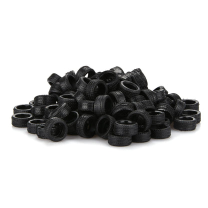 100Pcs 1:64 Rubber Tire Diorama Diorama Display Model Scene Accessories Toy