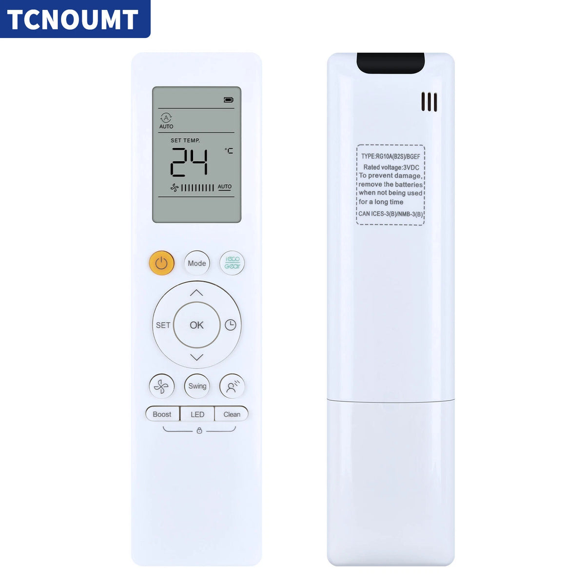 RG10A(B2S)/BGEF Remote Control For Midea/Carrier/System Air Conditioner