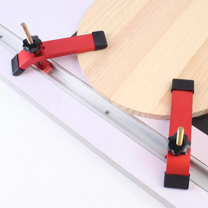 KETIPED Aluminum T-Track Hold Down Clamp With T Bolts and Slider, 6.3"L x Red