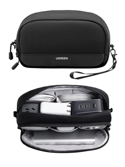 UGREEN Electronics Organizer Travel Case Bag Multifunctional Medium, Black