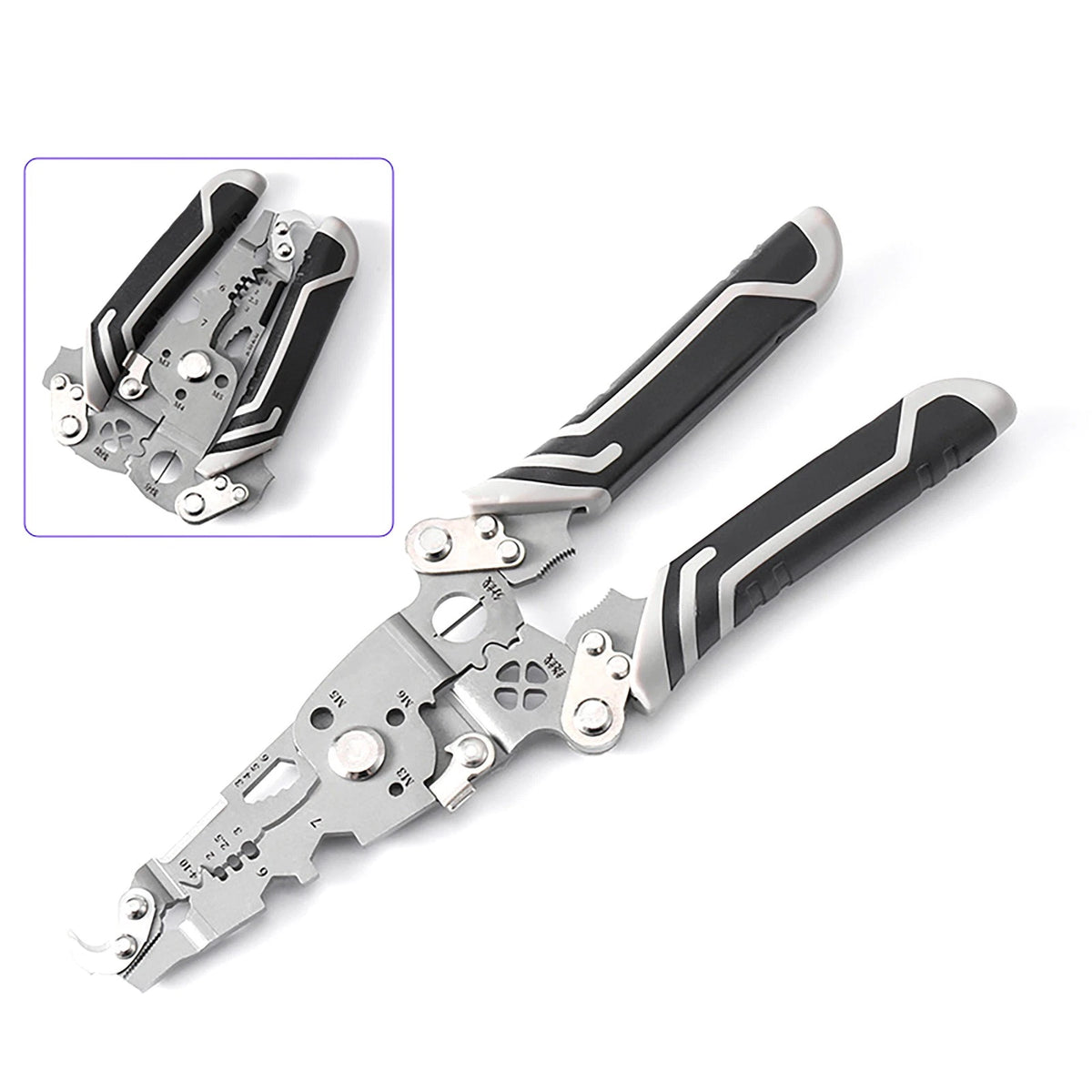 18 in 1 Foldable Wire Stripper Multifunctional Professional Wire Stripper