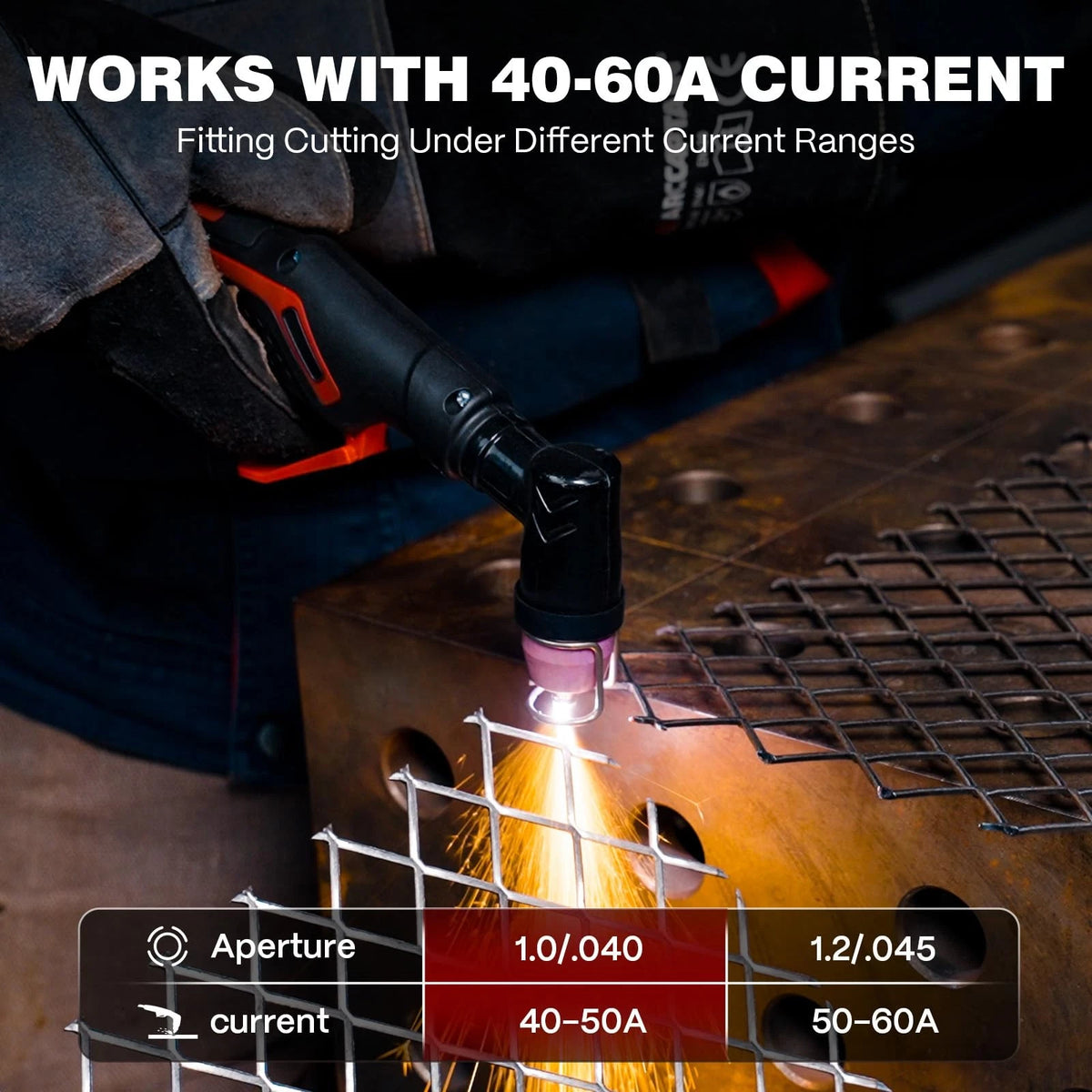 ARCCAPTAIN AG-60 Plasma Cutter Torch Consumables, 50Pcs .040'' 50PCS-.040"