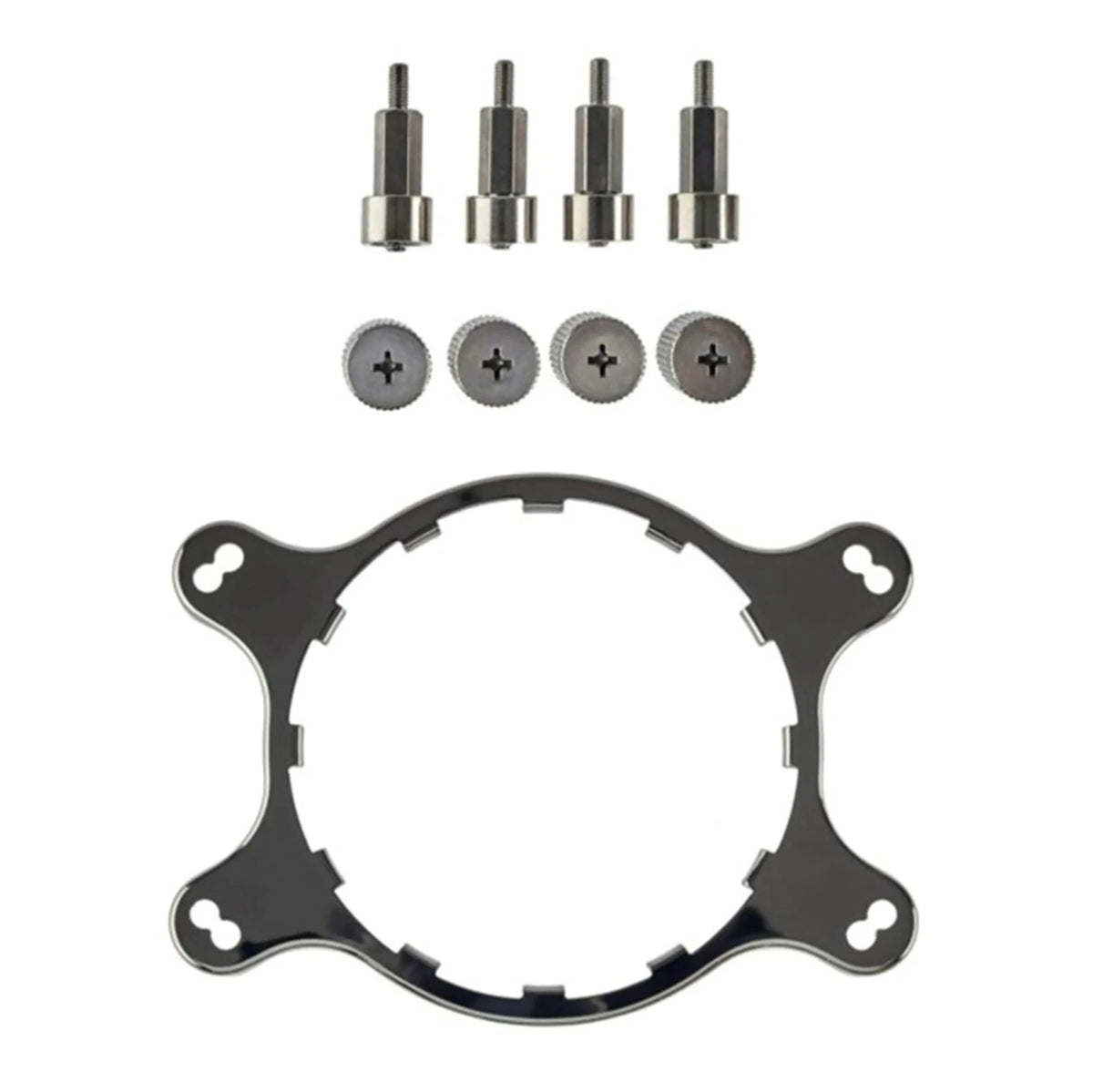 Carbon Steel Cooler Mounting Bracket Kit for Corsair H55 H80I Tt water 3.0；