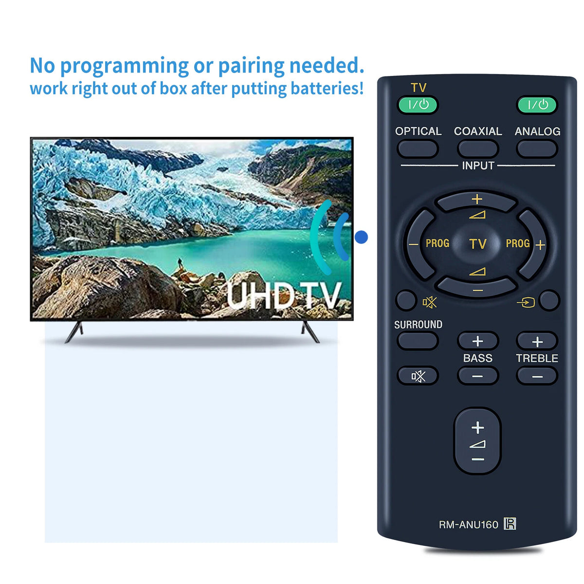 RM-ANU160 Remote Control For Sony Soundbar System HT-CT60 SA-CT60