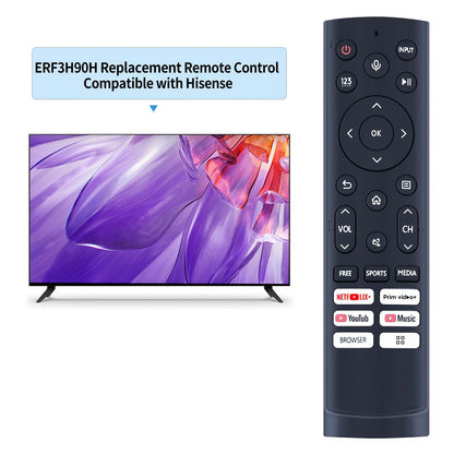 ERF3H90H Voice Replace Remote Control For Hisense Smart LCD TV with Youtube