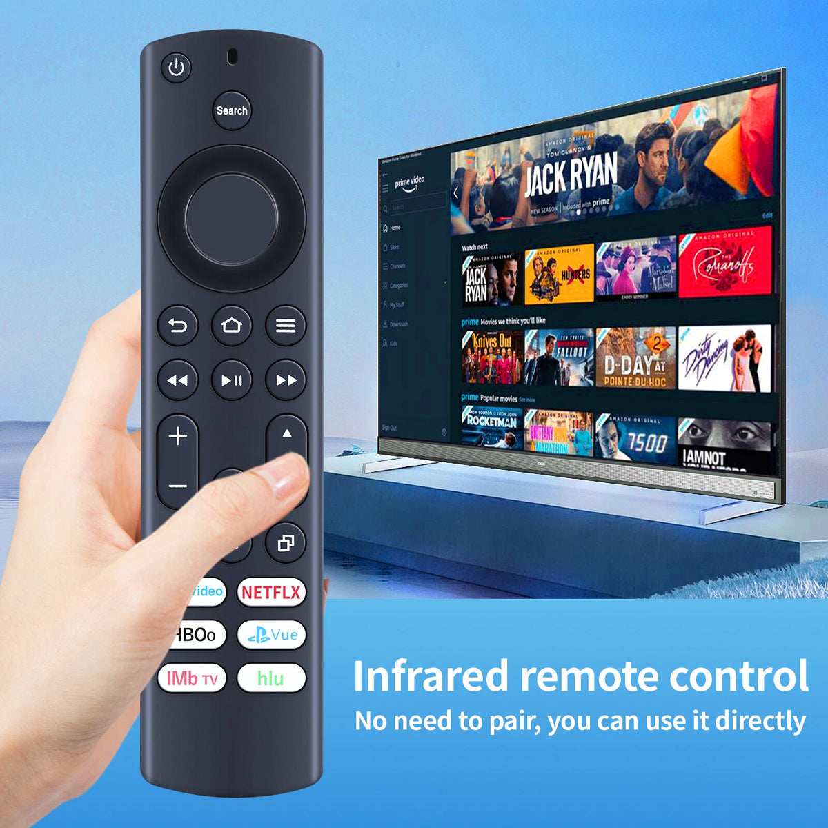 NS-RCFNA-21 IR Remote Control For Insignia Fire TV NS-24DF310NA21 NS-39DF310NA21
