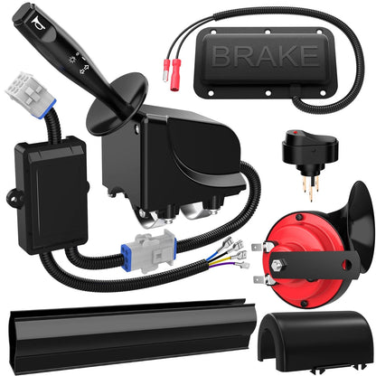 EXOEMTS Golf Cart Turn Signal Kit, 9-Pin Plug & Play black