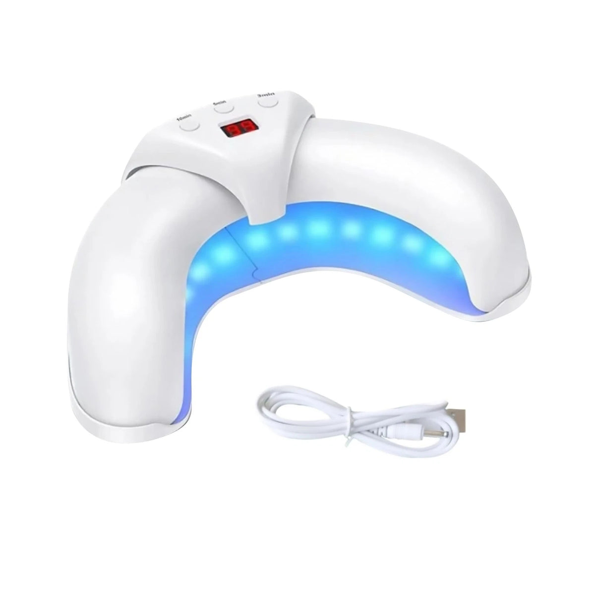 Nail Fungus Light Therapy Device 22 LEDs Blue Infrared Portable USB Charging