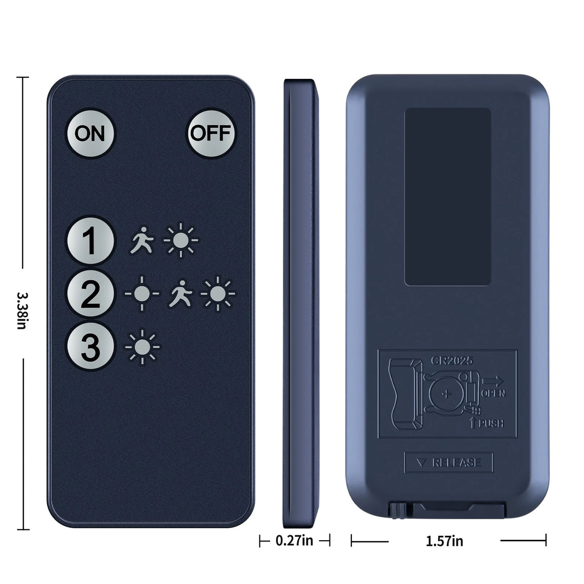 Remote Control For TOBUSA/Tuffenough/Gusicil Motion Sensor Solar Light Outdoor
