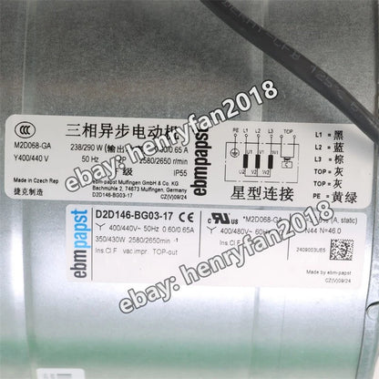 Ebmpapst Fan D2D146-BG03-17 400VAC 350W For Schneider Inverter VZ3V1212 ATV61/71
