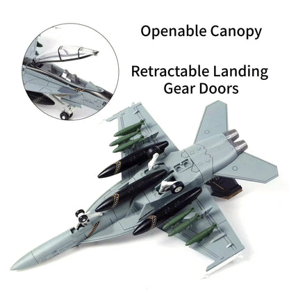 1/72 Scale 25cm F/A-18 Hornet Strike Fighter Collectible Model Set