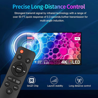 Replacement Remote Control For ONN Sound Bar 100043839 100069413