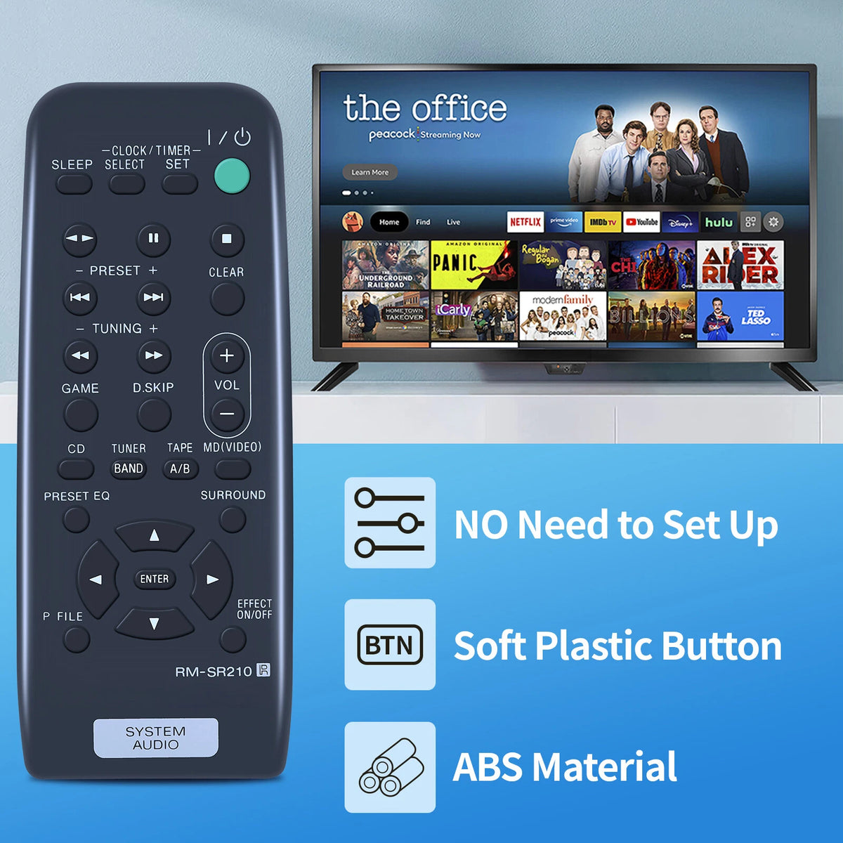 RM-SR210 Remote Control For Sony System Audio 147650311 HCD-RG70AV MHC-DX30