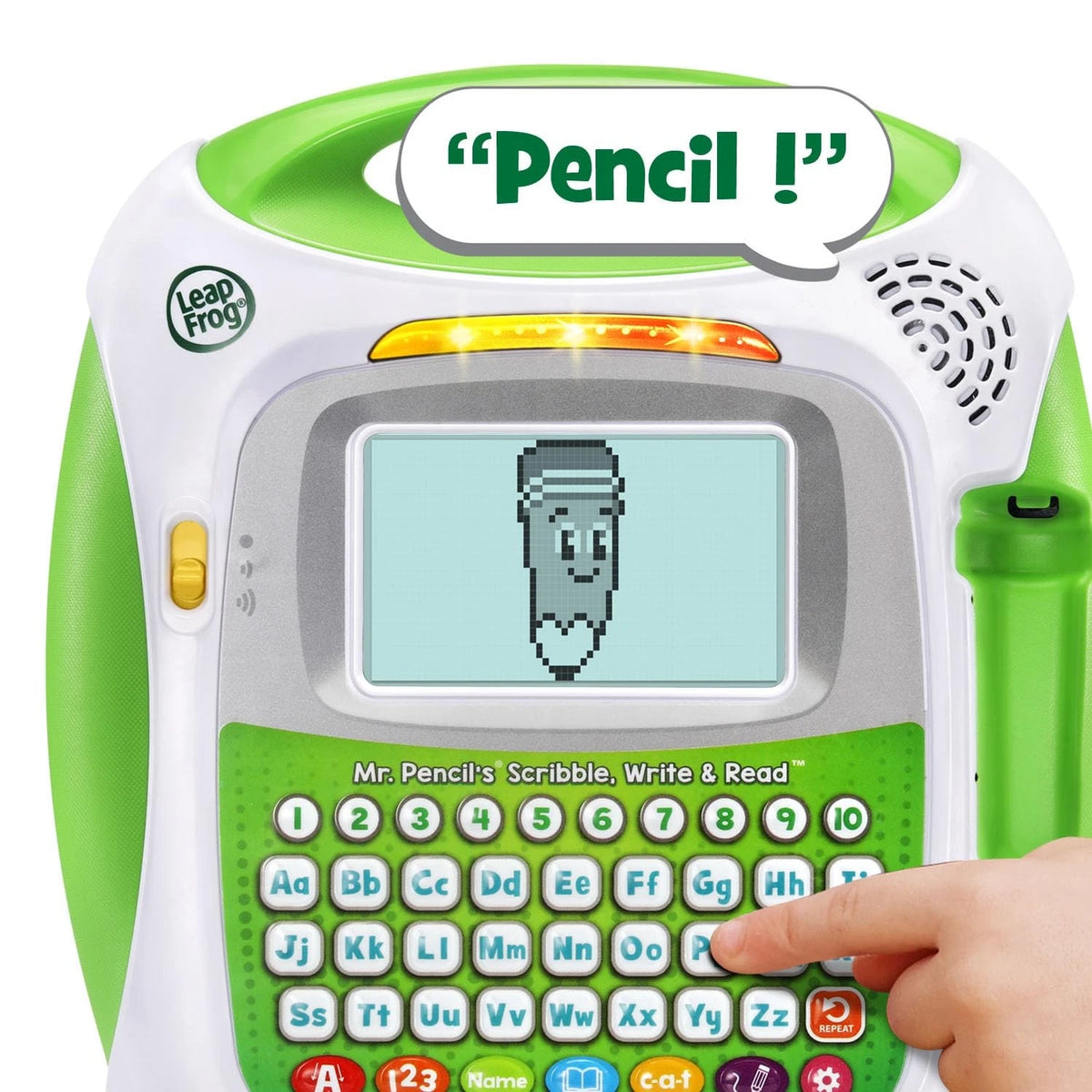 LeapFrog Mr Pencil's Scribble Write and Read, Green 7.7" x 8.6" x 2",