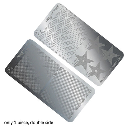 T06A03 Stainless Steel Masking Sheet Easy Cutting Type Board Hobby Tools Fuu