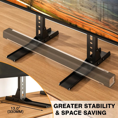 TAVR Universal Table Top TV Stand Mount, Legs for Most 20-75 inch, Black