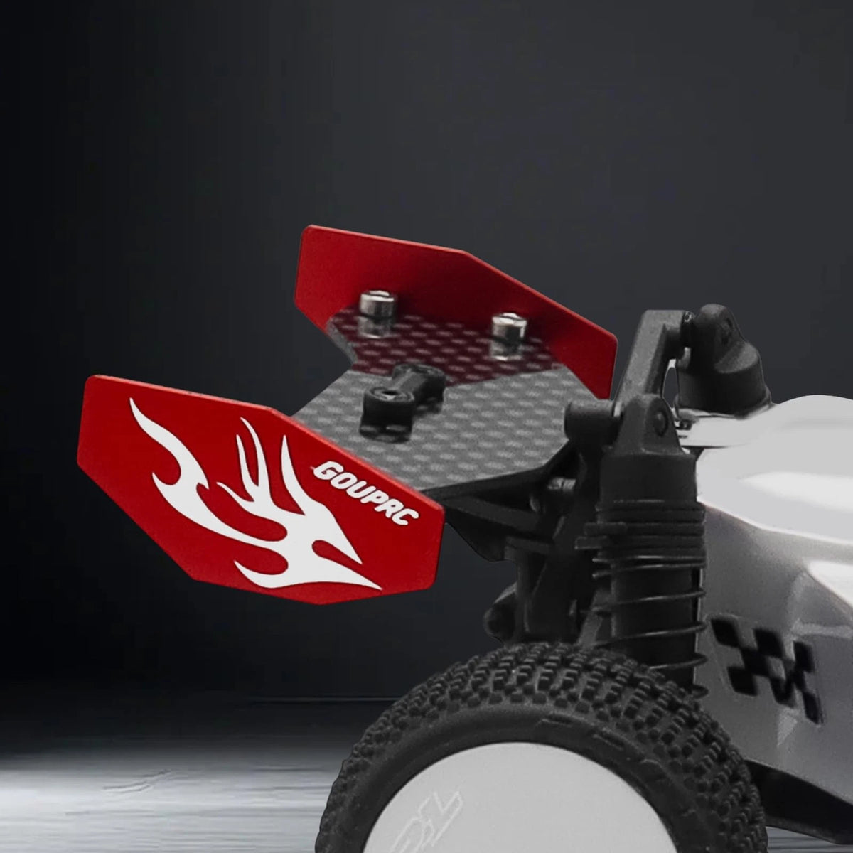 GOUPRC RC Rear Wing Carbon Fiber & Plastic Combo for Losi Micro-B 1/24 RC...