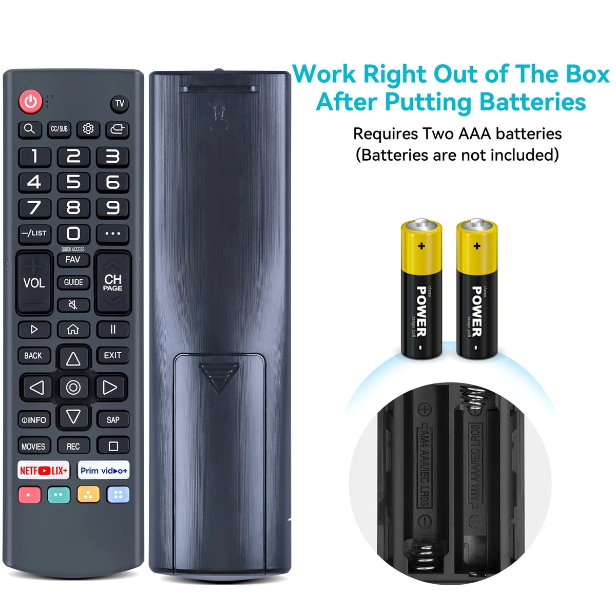 AKB76037002 For RCA webOS Smart TV Remote Control RWOSU7049 RWOSU6547-B