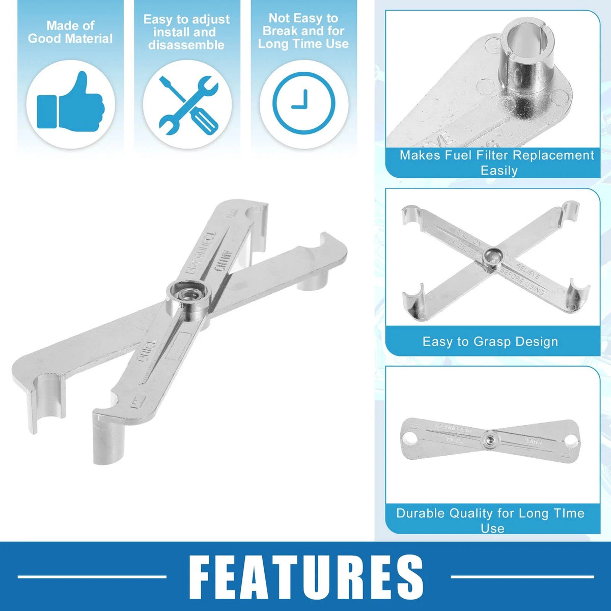 For Universal 3/8" and 5/16" Fuel Line Quick Disconnect Tool 1PC  Durable