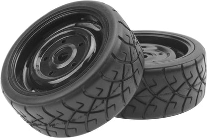 ShareGoo RC 1/10 Scale On Road Tires OD2.55 Rubber & Wheel Rims 12mm Hex...