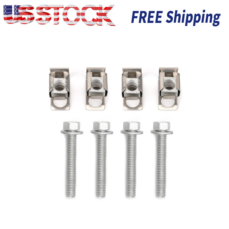4 Pack Exhaust Manifold Bolts U Nuts Kit 03442 For Dodge Ram 1500