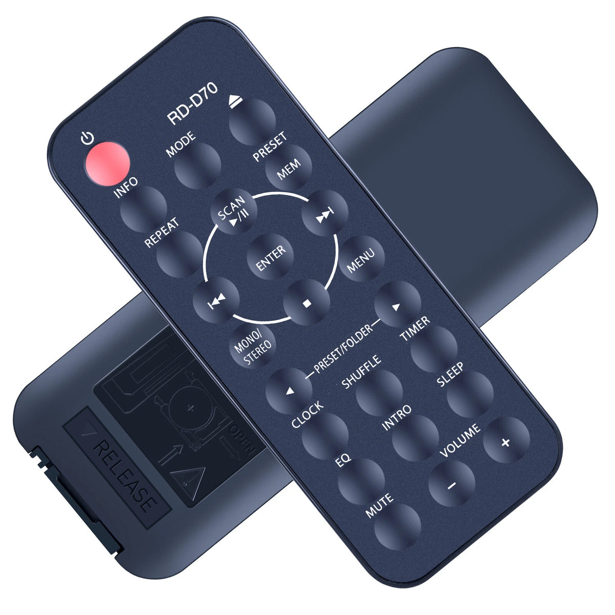Replacement Remote Control For JVC RD-D70 All-In-One Hi-Fi