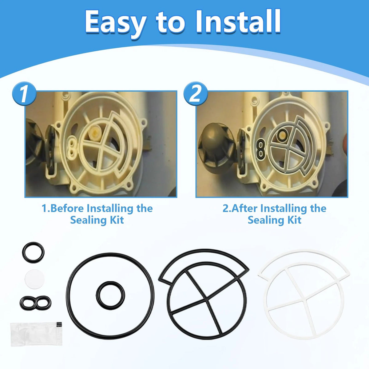 7185487 Water Softener Seal Kit Black