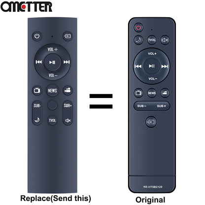 Replacement Remote Control For Insignia 2.1-Channel Soundbar NS-HTSB2123