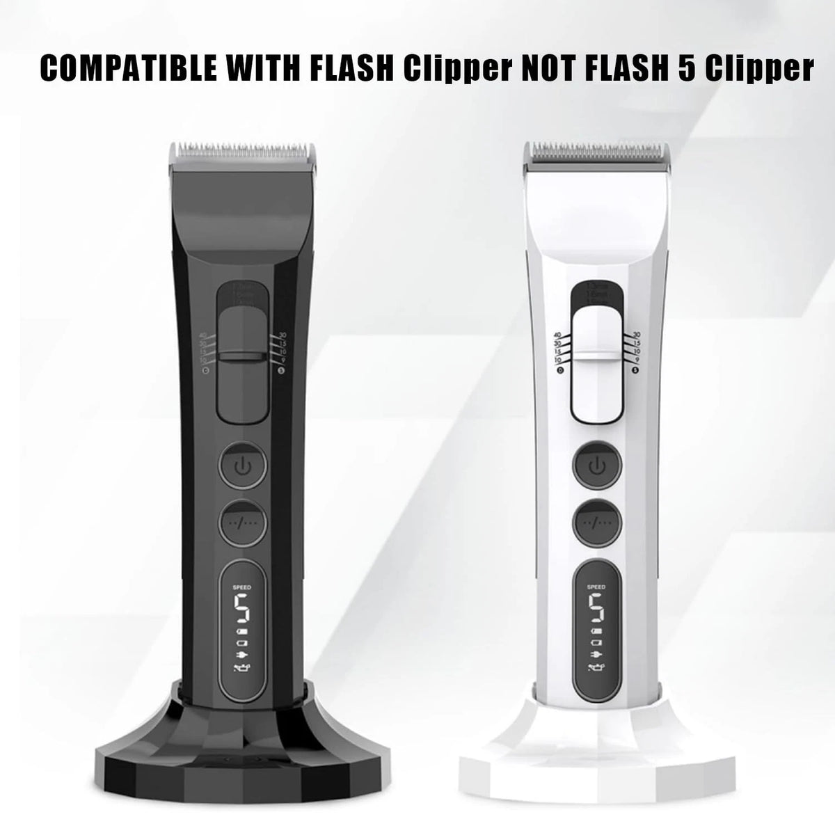 bulu 1Pack Flash Clipper Professional Detachable Replacement 5F, black