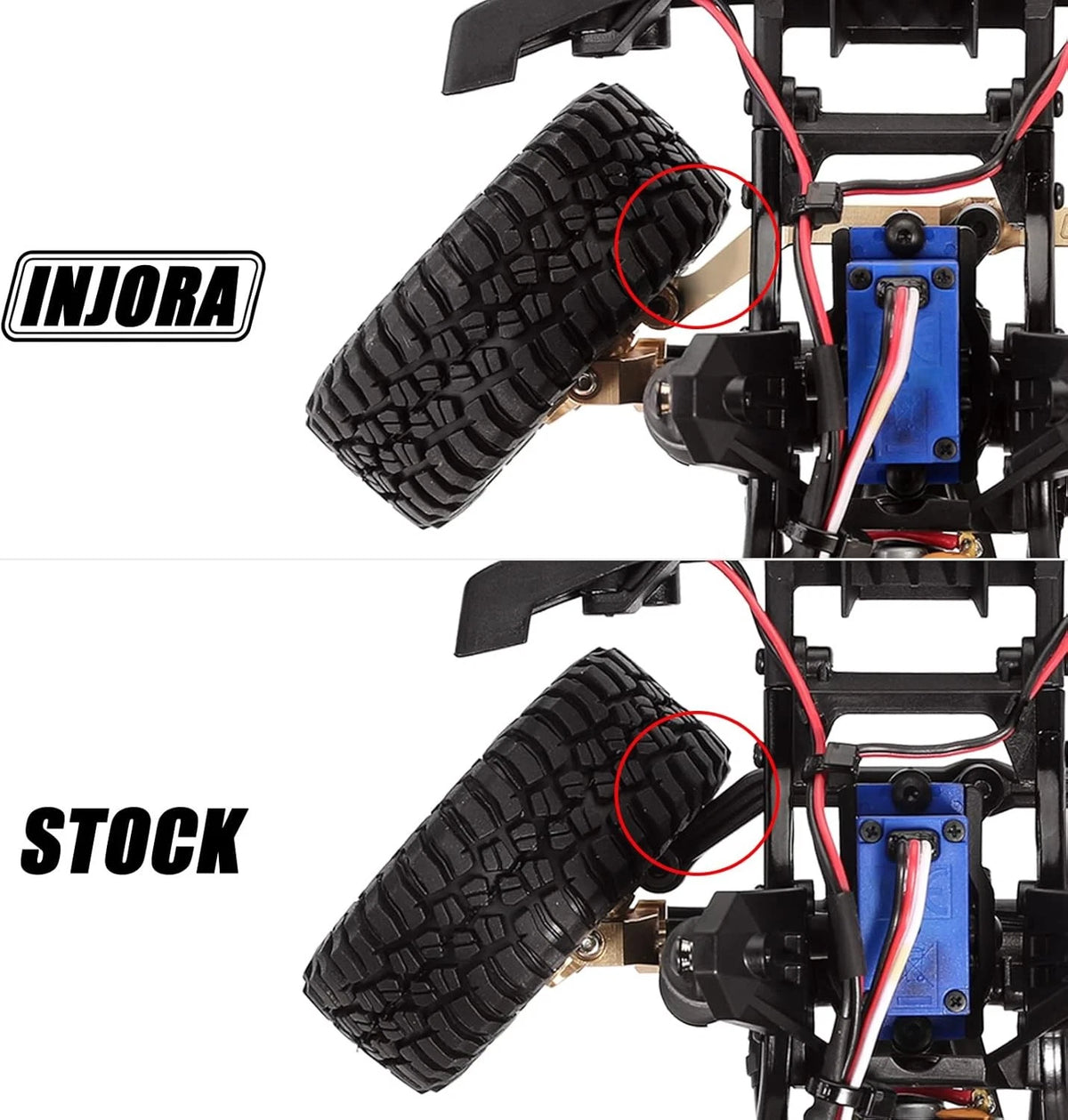 INJORA Brass Steering Link for TRX4M Upgrade Parts 1/18 RC Crawler