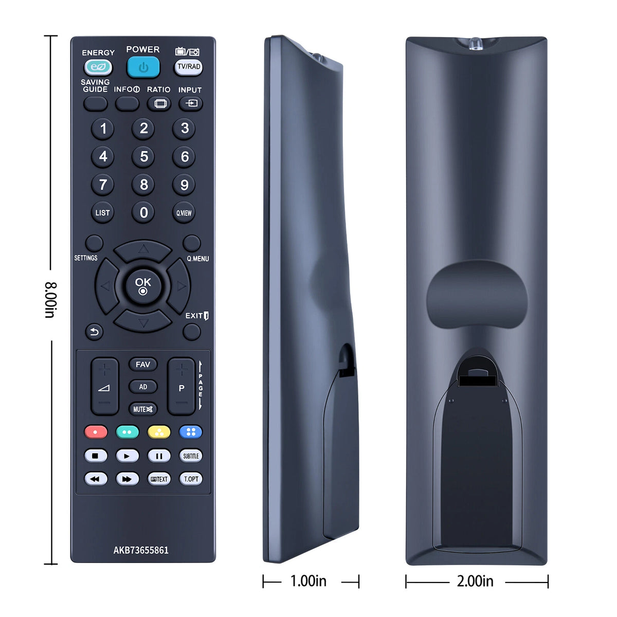 AKB73655861 Remote Control For LG TV 26CS460 42CS460 32CS460 26LS3500 26LS3590