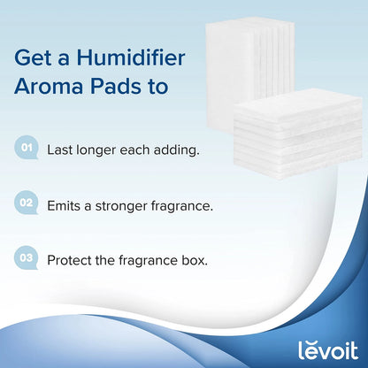 LEVOIT Aroma Pads 16 Pack, Humidifier Replacement Filters, 16 pack, White