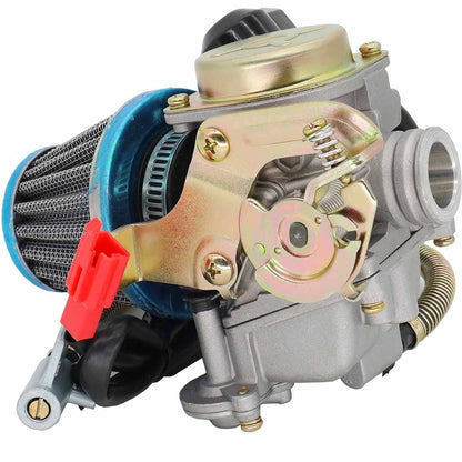 GY6 50CC 49CC Carburetor with Air Filter Intake Manifold Replacement for...
