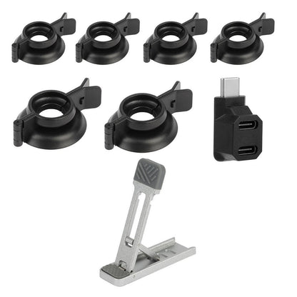 Thumb Grip Cap Cover&Back Bracket & Type-C Adapter For Steam Deck/Switch/OLED c