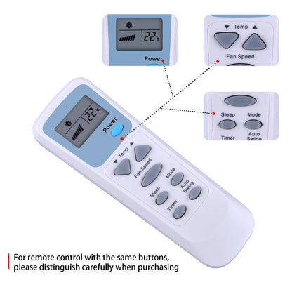 AKB73616103 Remote Control For Friedrich Window Air Conditioner 6711A20103Q