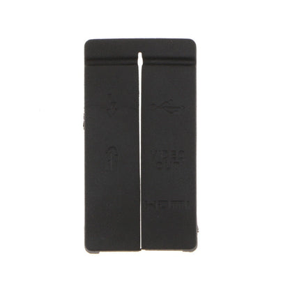 USB HDMI AV Video Out MIC Rubber Door Cover For Canon 50D Black Camera A