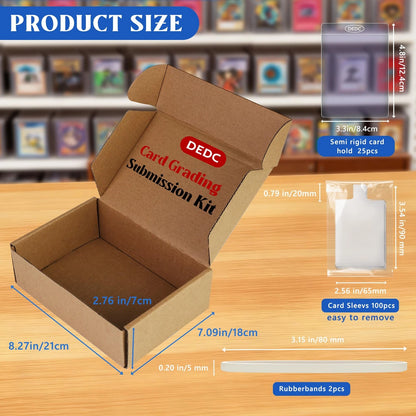 DEDC Card Grading Submission Kit Mailing with 4-set- PSA, White