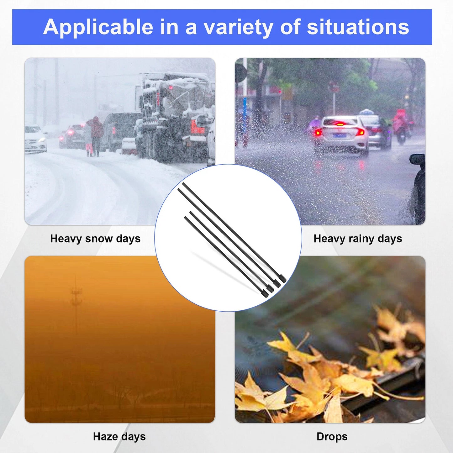 4PCS Front Wiper Blades For Volvo XC60 2018-2025 31490722