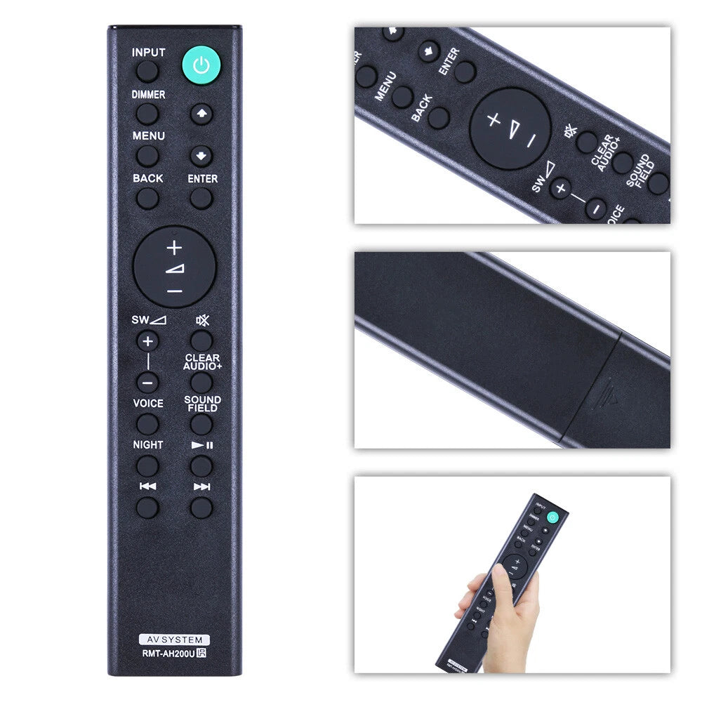 RMT-AH200U Remote Control For Sony Sound Bar HT-CT390 HT-RT3 SA-CT390 SA-WRT3