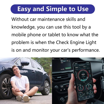 WiFi ELM327 OBD2 Adapter ELM 327 Scanner for Android iOS iPhone...