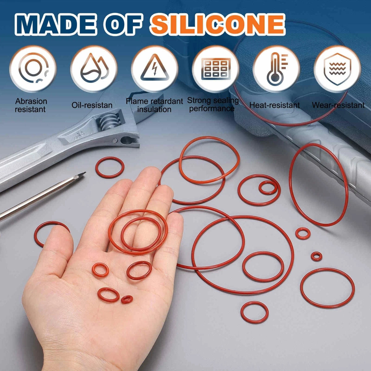 DEFANEX 20pcs Silicone O-Ring (63.6mm OD 60mm ID 1.8mm 63.6mm x x